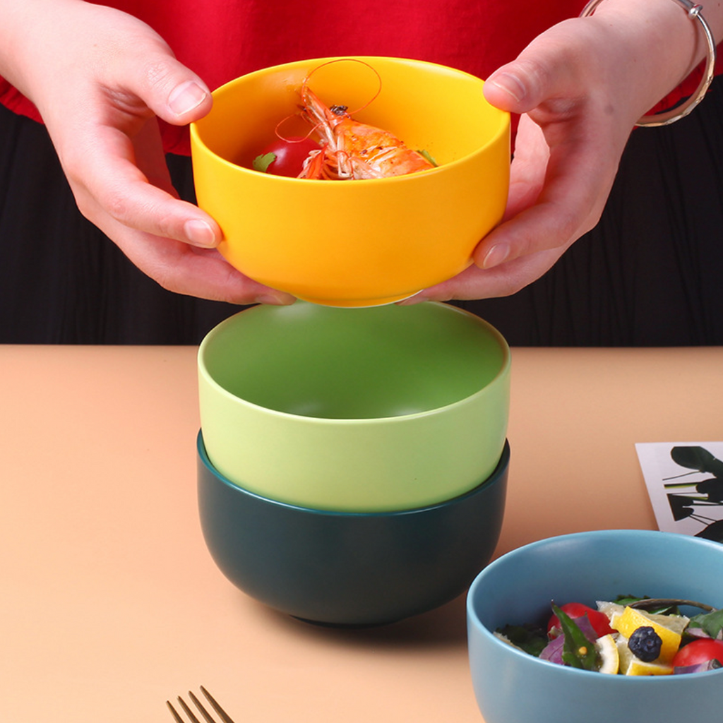 Ceramic Bowl For Chips Set of 2 Nestasia