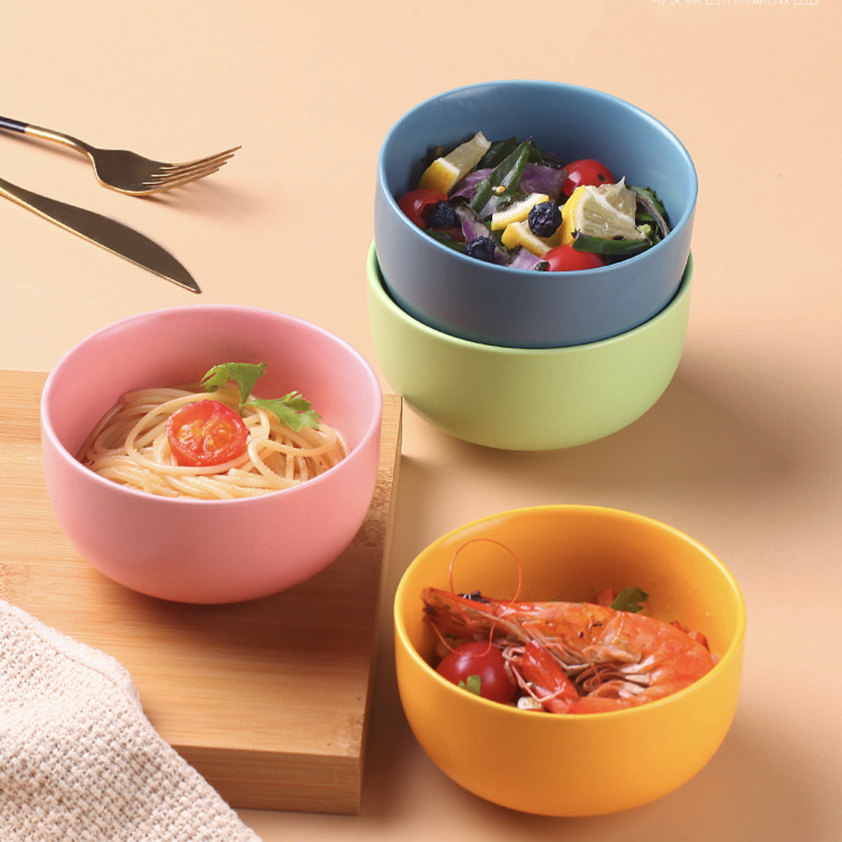 Ceramic Bowl For Chips Set of 2 Nestasia
