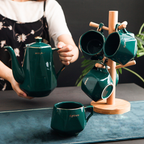 Contemporary Tea Set Green Nestasia