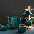 Contemporary Tea Set Green Nestasia