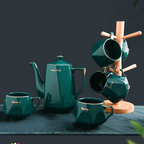 Contemporary Tea Set Green Nestasia
