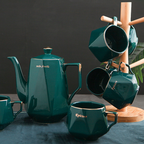 Contemporary Tea Set Green Nestasia