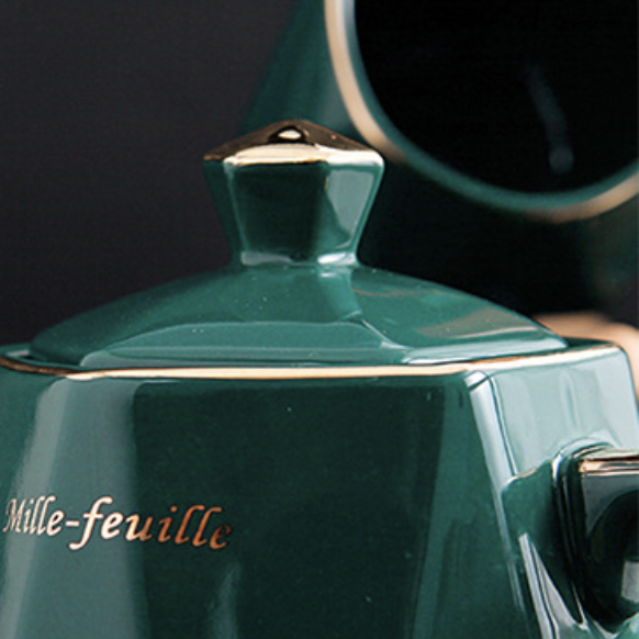 Contemporary Tea Set Green Nestasia