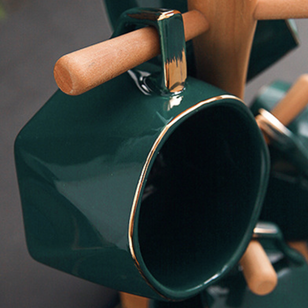Contemporary Tea Set Green Nestasia