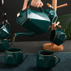 Contemporary Tea Set Green Nestasia