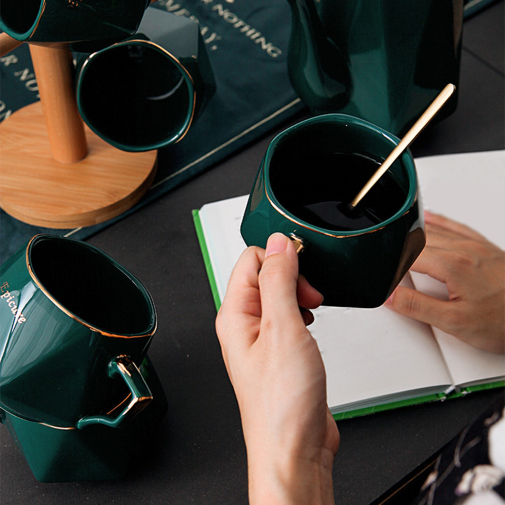 Contemporary Tea Set Green Nestasia