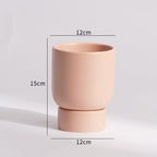 Gloss Finish Planter With Stand Nestasia