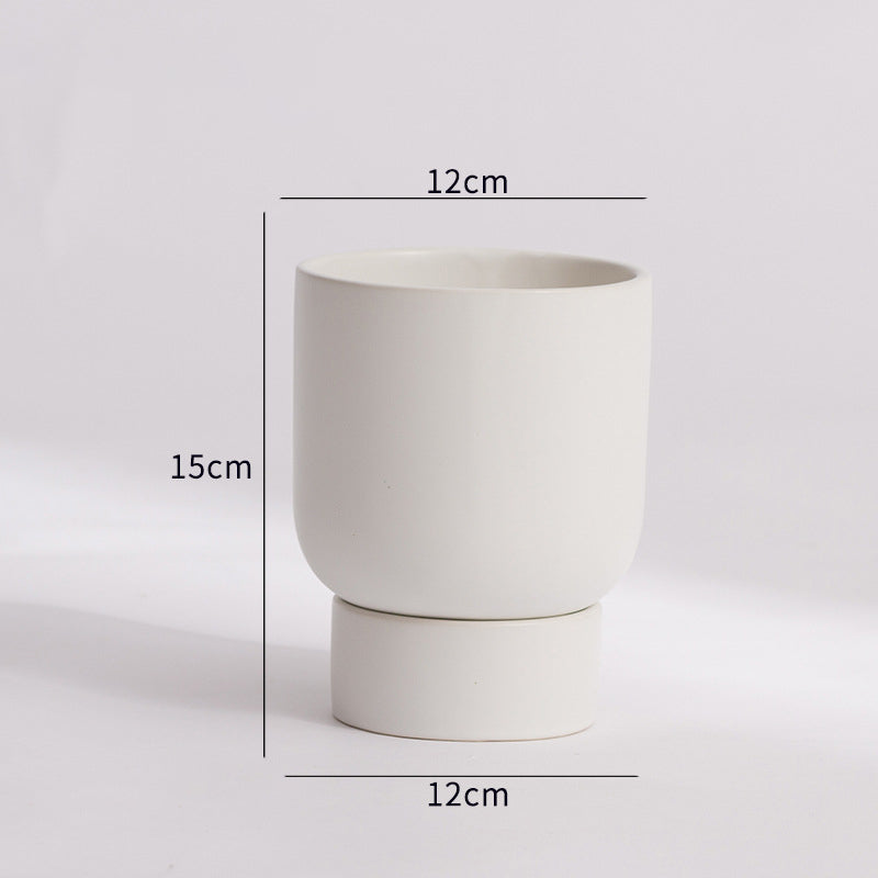 Gloss Finish Planter With Stand Nestasia