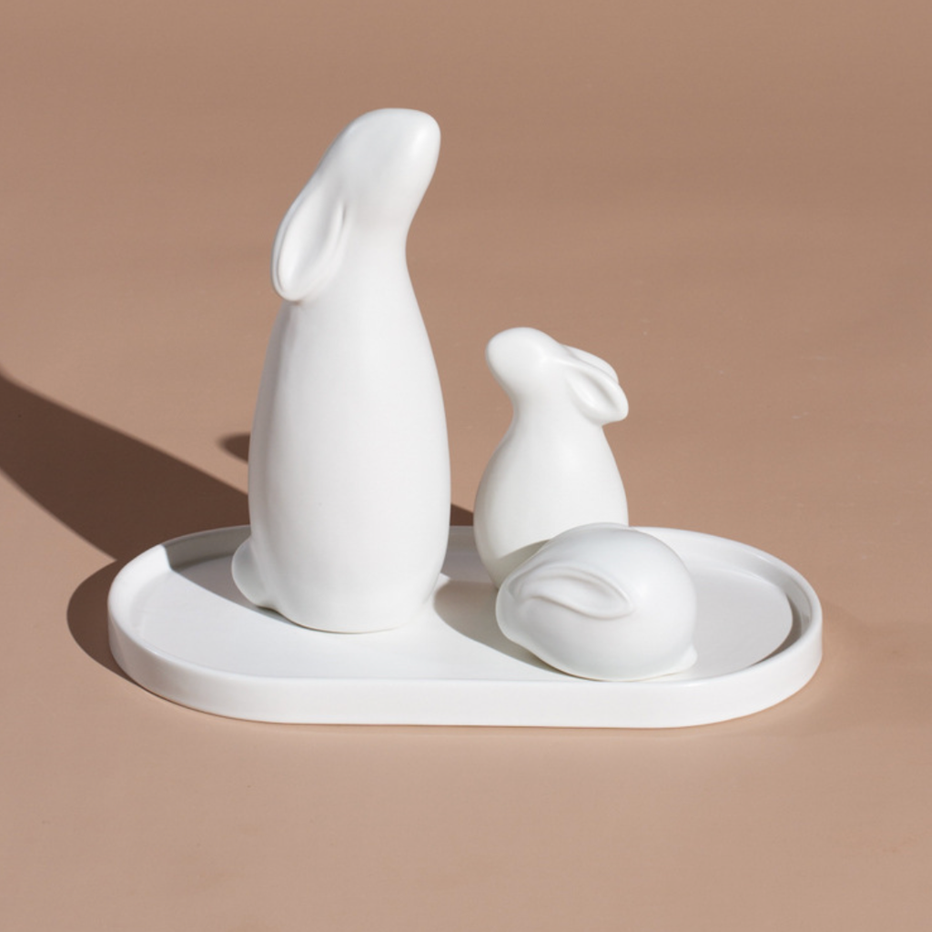 White Trinket Plate Nestasia