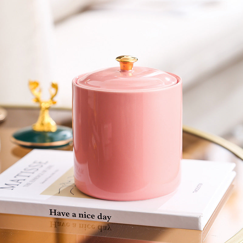 Pink Ceramic Container Nestasia