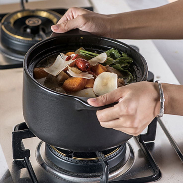 Black Cooking Pot Nestasia