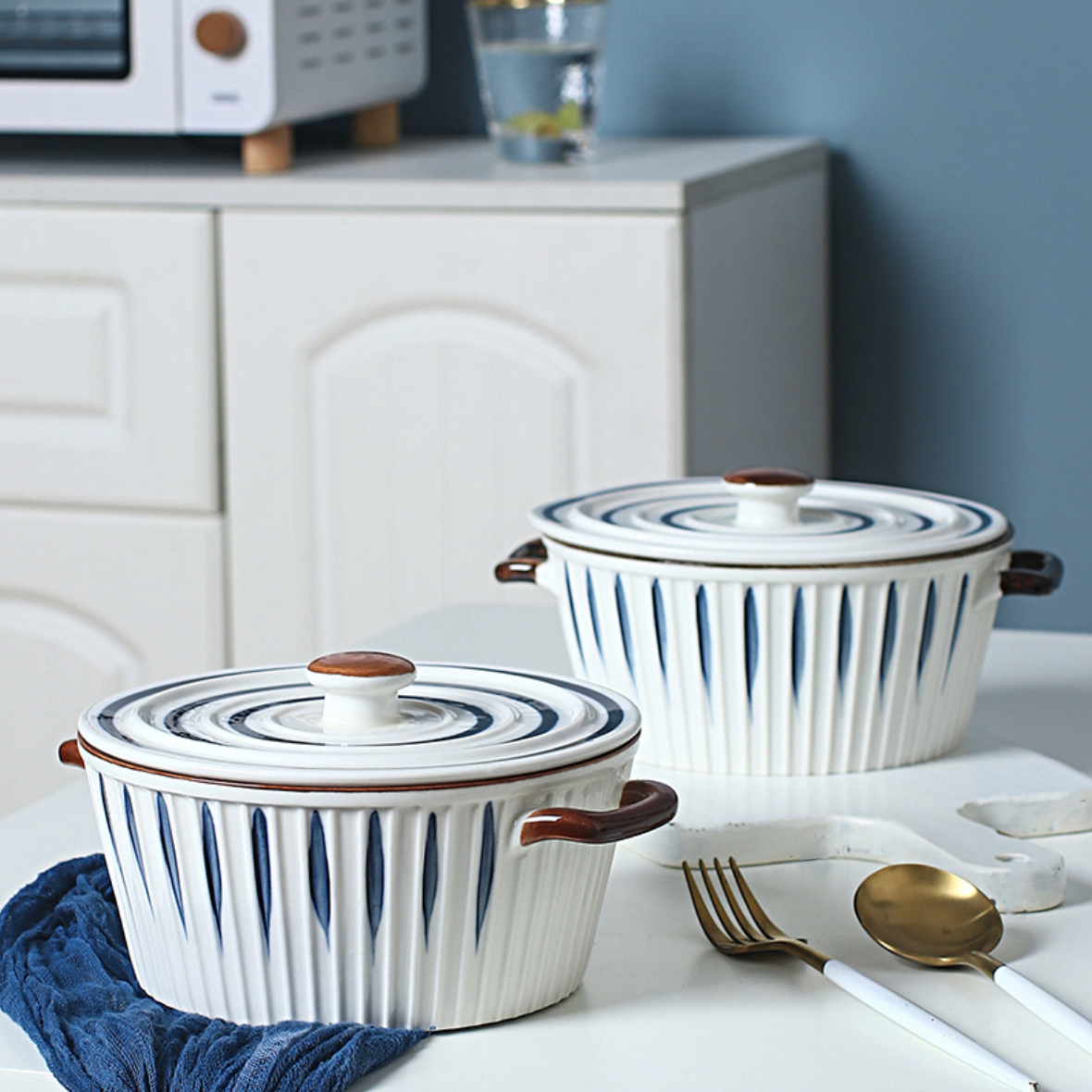 Capri Microwave Safe Ceramic Pot Nestasia
