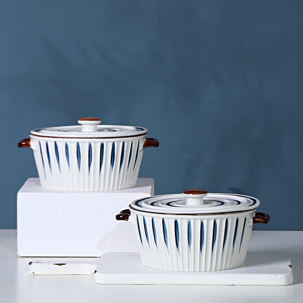 Capri Microwave Safe Ceramic Pot Nestasia