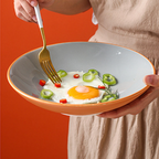 Zoella Pasta Plate Grey Nestasia