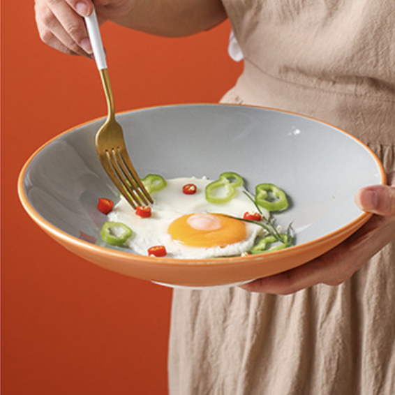 Zoella Pasta Plate Grey Nestasia