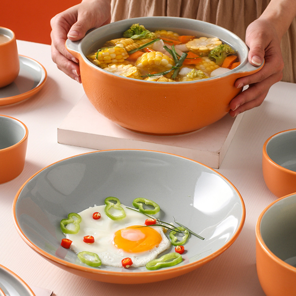 Zoella Pasta Plate Grey Nestasia