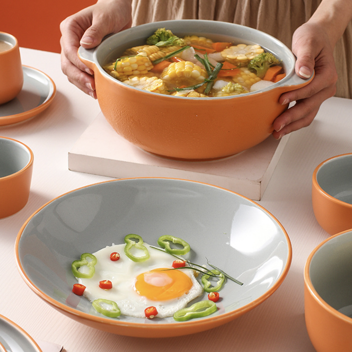 Zoella Pasta Plate Grey Nestasia