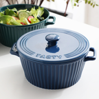 Striped Cooking Pot with Lid Nestasia