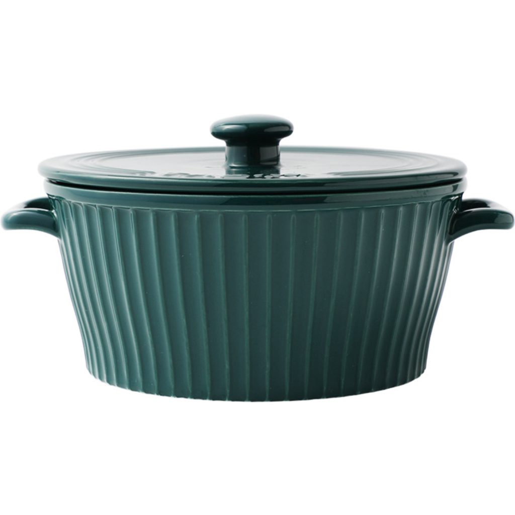 Striped Cooking Pot with Lid Nestasia