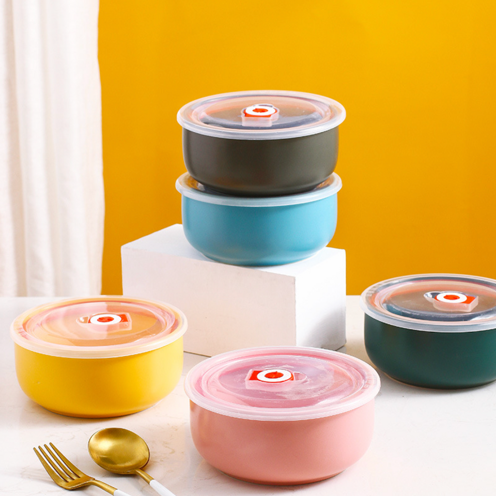 Colorful Bowl With Lid Nestasia