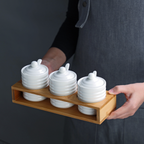 Ceramic Jar for Spices Set of 3 Nestasia