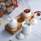 Ceramic Jar for Spices Set of 3 Nestasia