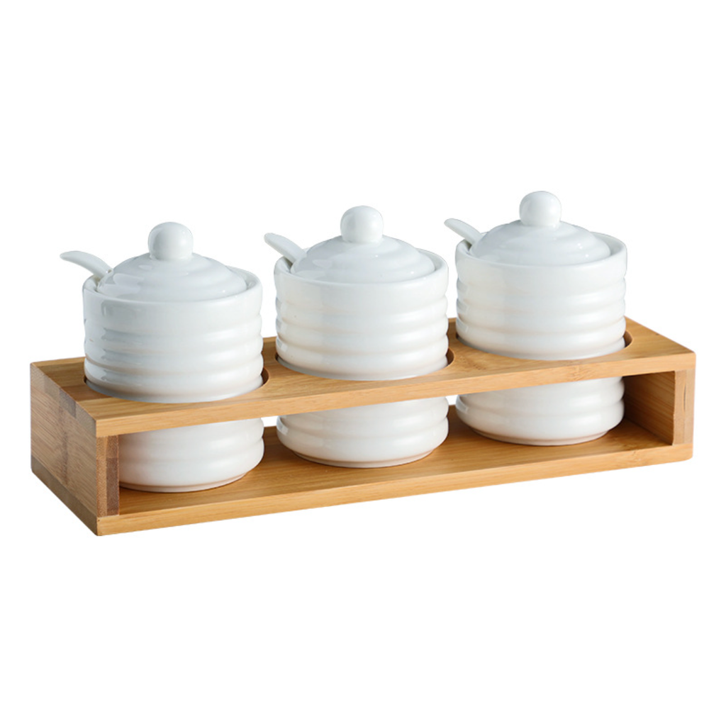 Ceramic Jar for Spices Set of 3 Nestasia