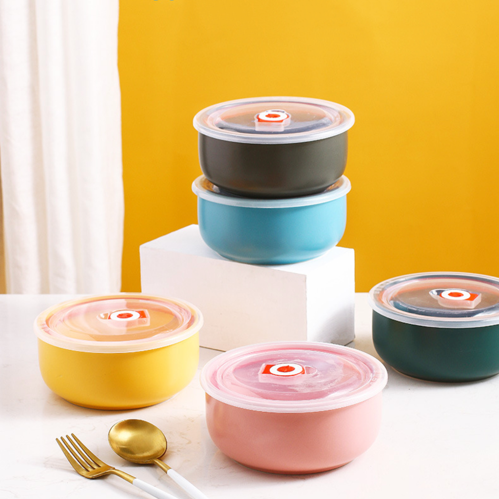 Colorful Bowl With Lid Nestasia