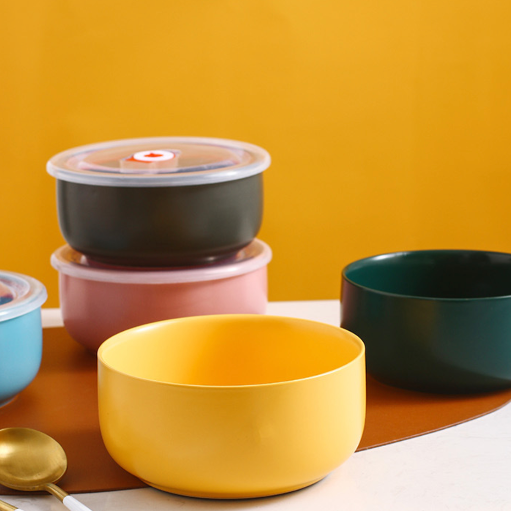 Colorful Bowl With Lid Nestasia