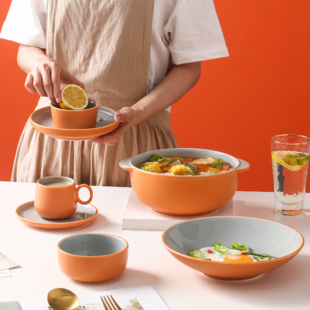 Zoella Pasta Plate Grey Nestasia