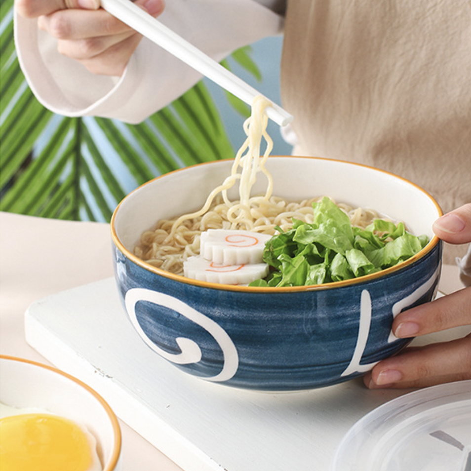 Nitori Swirl Ceramic Serving Bowl 650ml Nestasia