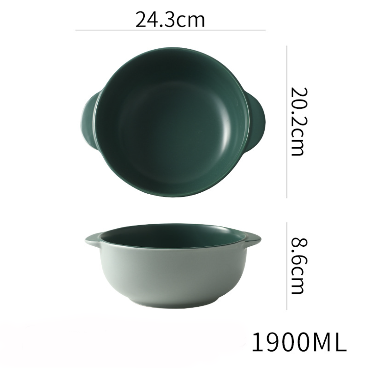 Zoella Ceramic Bowl Green Nestasia