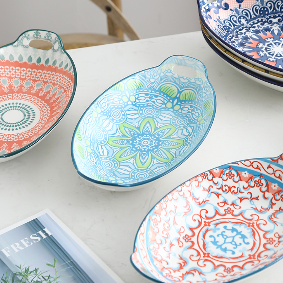Mandala Long Dish Nestasia