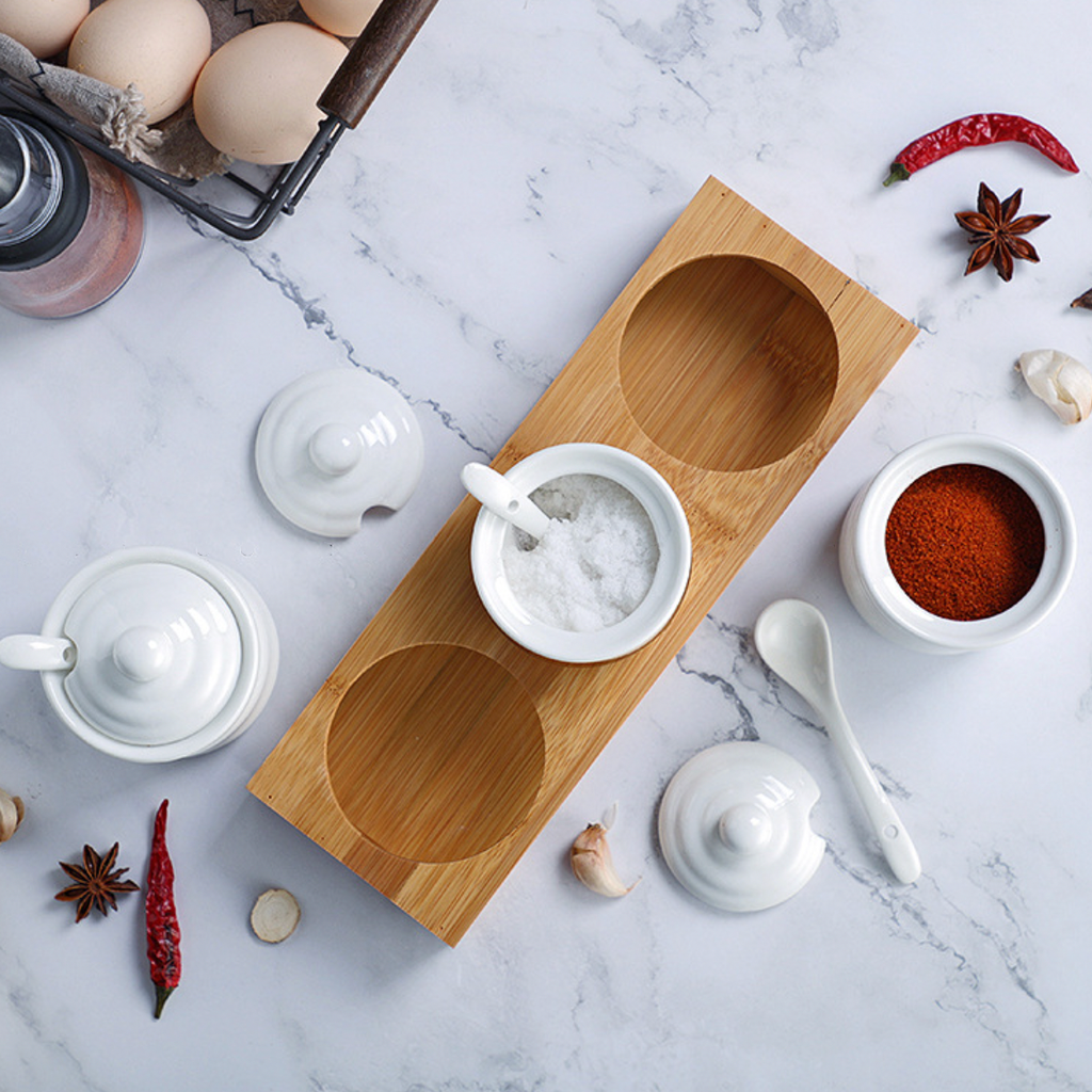 Ceramic Jar for Spices Set of 3 Nestasia