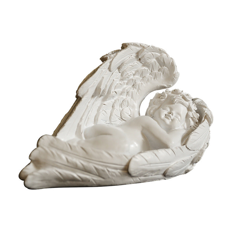 Sleeping Angel Statue White Nestasia