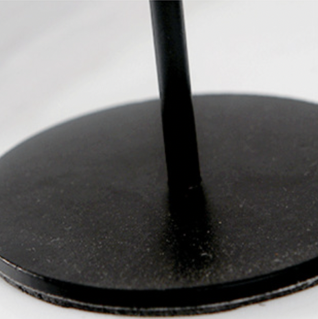 Glossy Black Candle Stand Small Nestasia