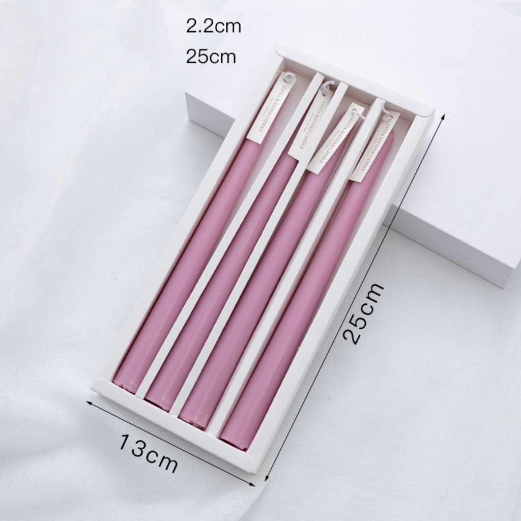 Colorful Candle Set of 4 Nestasia
