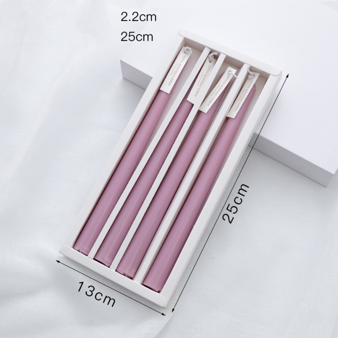 Colorful Candle Set of 4 Nestasia