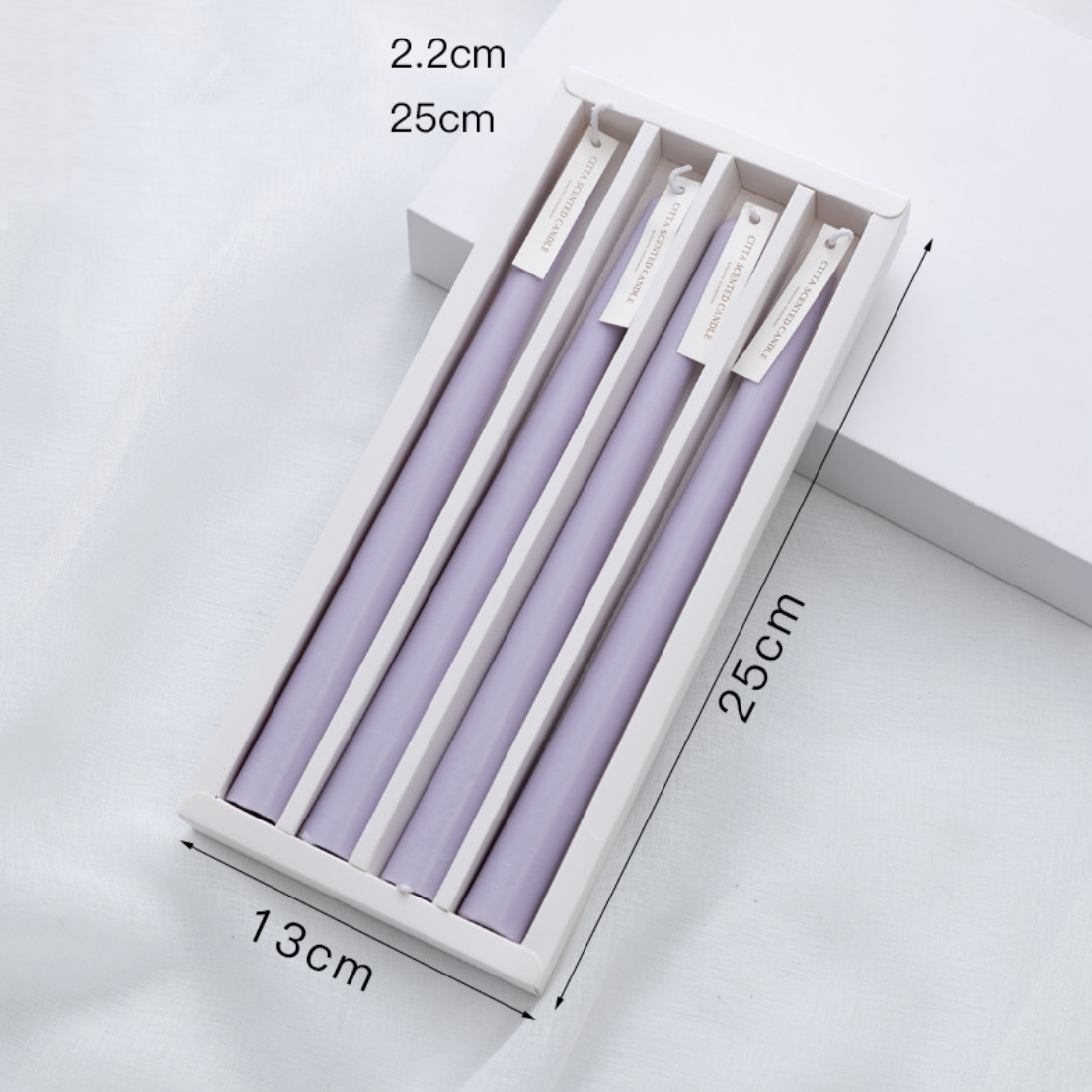 Colorful Candle Set of 4 Nestasia