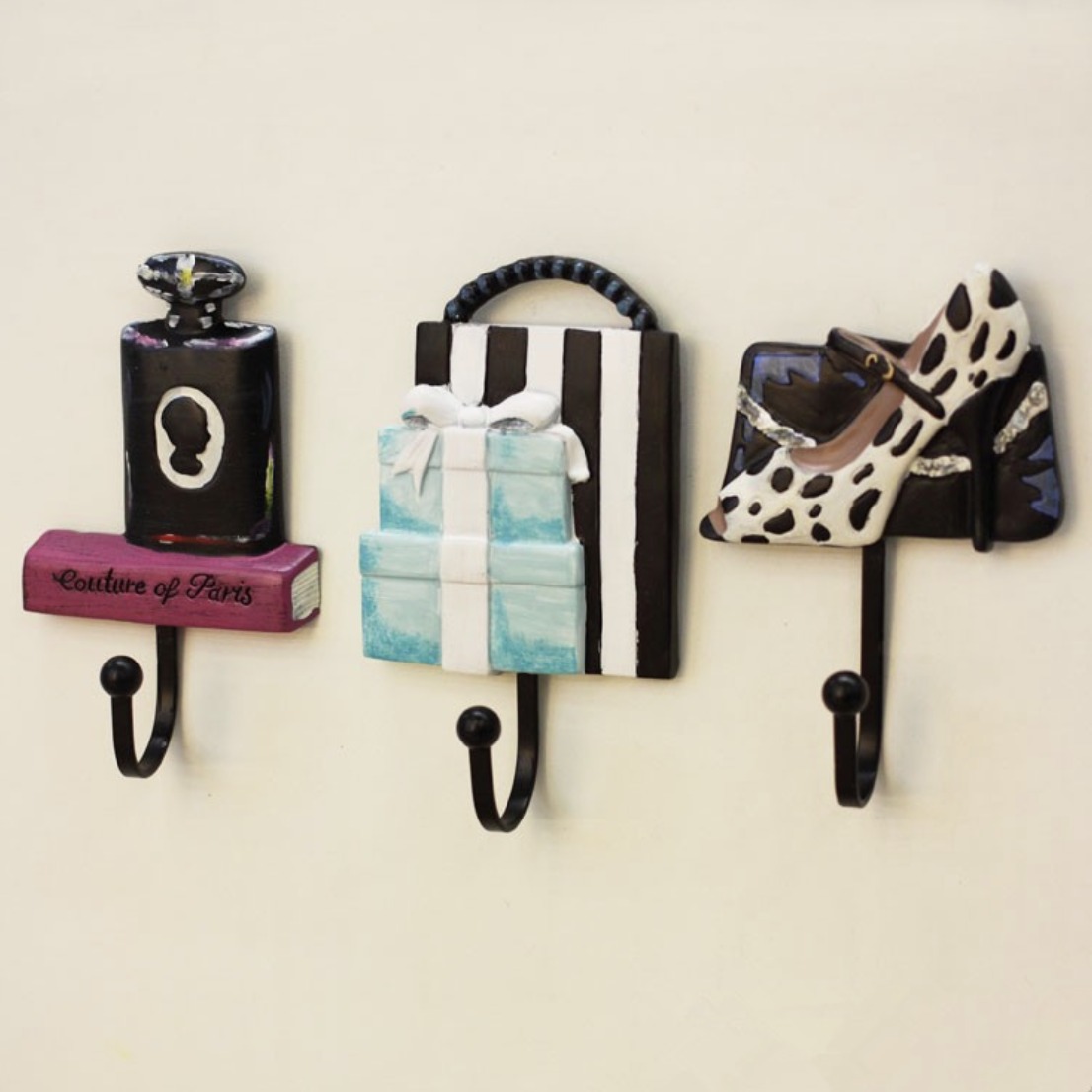 Paris Hanging Hook Set of 3 Nestasia