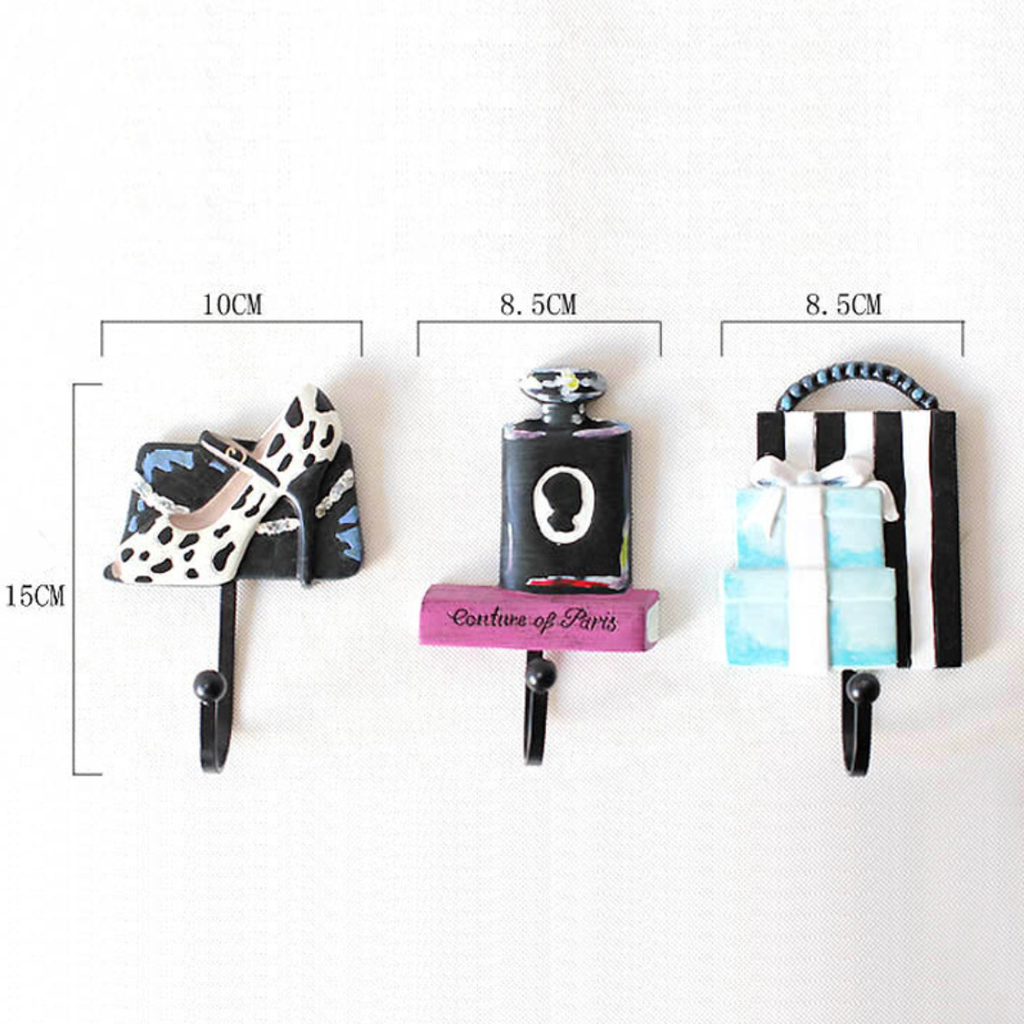 Paris Hanging Hook Set of 3 Nestasia