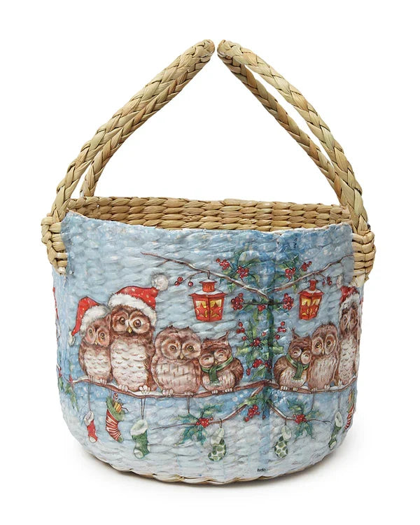 Natural Seagrass Fruit Basket for Dining Table and Kitchen Storage