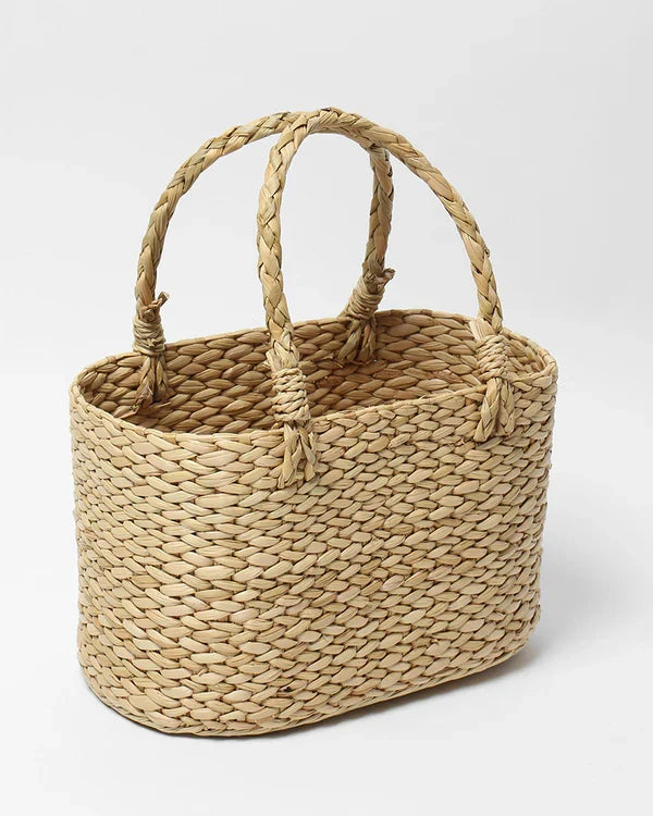 Natural Seagrass Fruit Storage Basket for Gifting, Kitchen, and Home Organization
