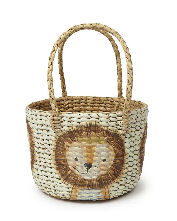 Natural Seagrass Round Fruit Basket for Dining Table and Kitchen Storage