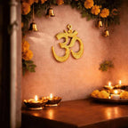 Brass Om Wall Hanging (4.5 Inch) Vedansh Craft