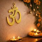 Brass Om Wall Hanging (4.5 Inch) Vedansh Craft