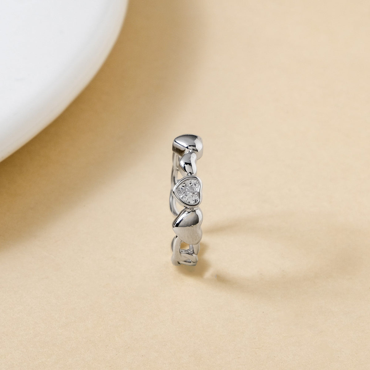 Only Hearts Finger Ring Silver Nestasia