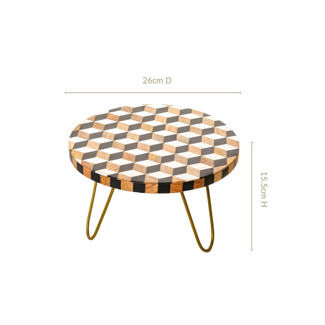Fusion Mid Century Modern Riser Cake Stand Nestasia
