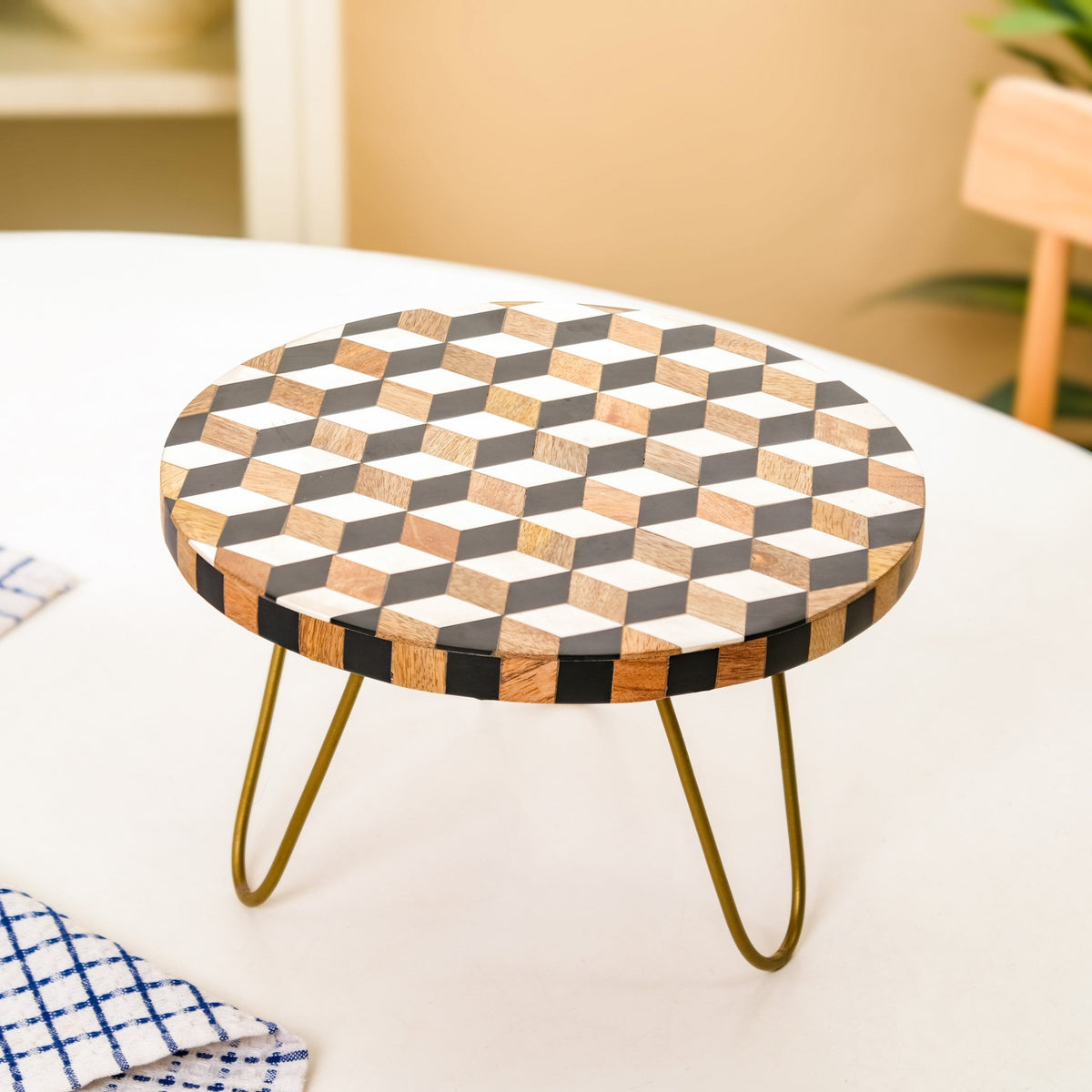 Fusion Mid Century Modern Riser Cake Stand Nestasia