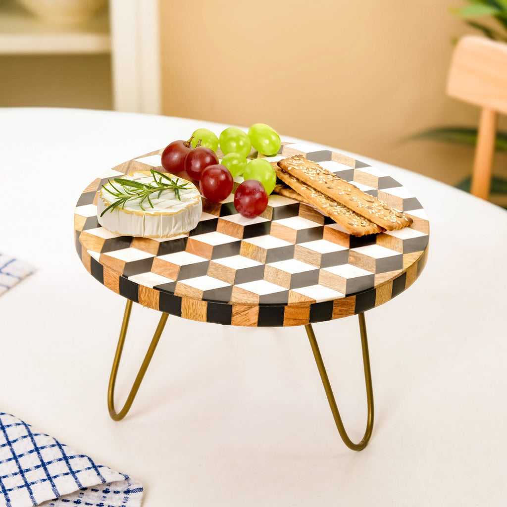 Fusion Mid Century Modern Riser Cake Stand Nestasia
